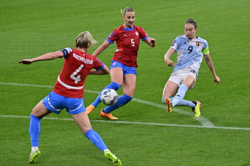 České fotbalistky neudržely vedení, po remíze 1:1 v Belgii ale mají první bod