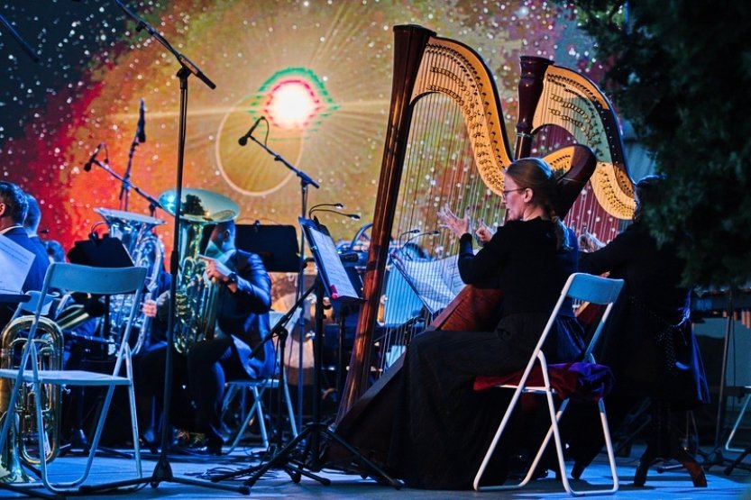 Na úvod žesťového Brno Brass Fest byla k vidění nafukovací Astrosféra