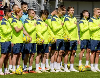 Ukrajinští fotbalisté nahráli video, v němž upozornili na důsledky ruské invaze