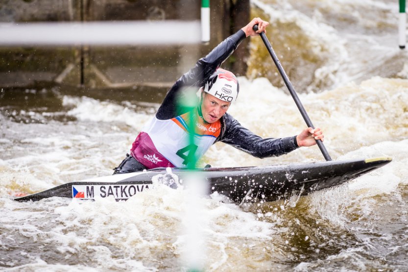 Kanoistka Martina Satková byla třetí na SP ve vodním slalomu v Krakově