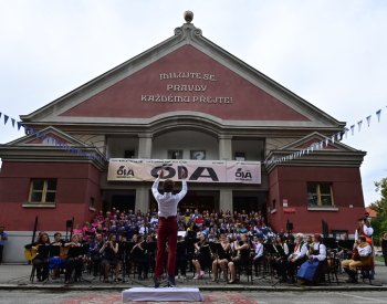 V Českých Budějovicích zazněla Óda na moje město od 170 hudebníků