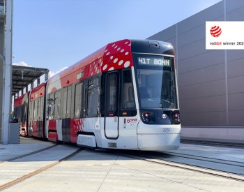 Tramvaj Škoda ForCity Smart pro německý Bonn získala designové světově ocenění