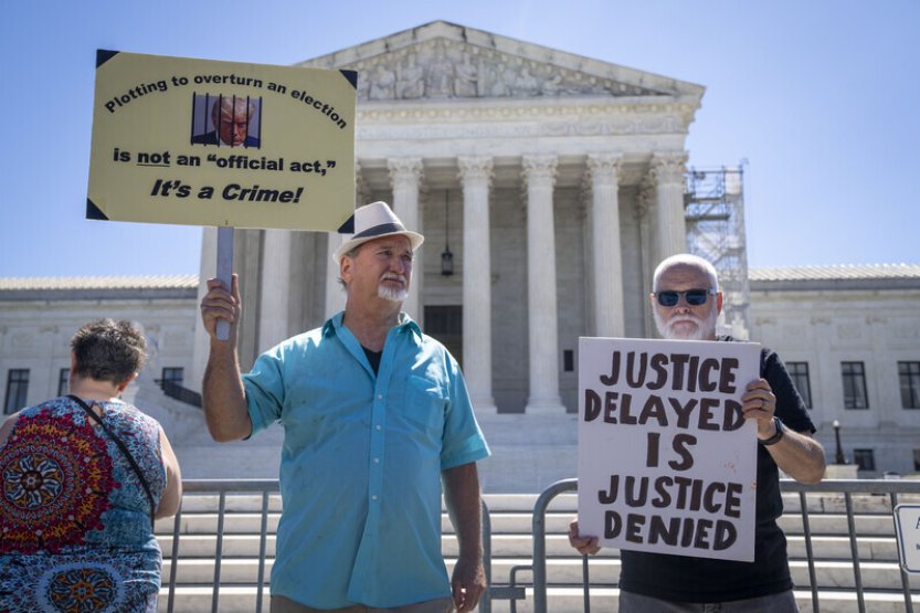 Nejvyšší soud USA vrátil otázku Trumpovy imunity nižšímu soudu