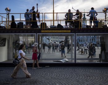 V Č. Budějovicích vznikla na náměstí galerie vyrobená z lodního kontejneru