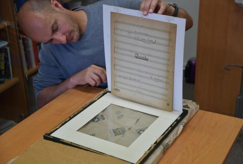 Poličské muzeum získalo vzácný rukopis skladby Dumka od Bohuslava Martinů