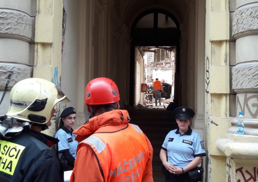 Policie navrhla obžalobu v kauze zřícení části budovy v centru Prahy