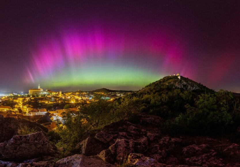 Snímek polární záře nad Mikulovem získal titul astrofotografie června