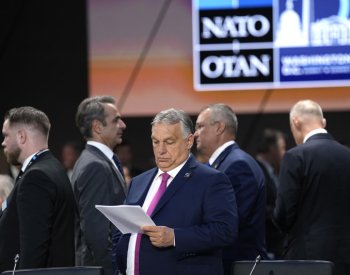 Orbán se po summitu NATO setkal s americkým exprezidentem Trumpem
