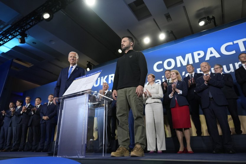 Média: Kyjev je se summitem spokojený, od NATO ale nedostal vše, co chtěl