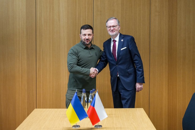 Fiala se Zelenským podepsali bezpečnostní dohodu mezi ČR a Ukrajinou