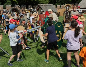 Archeopark Chotěbuz na Karvinsku se proměnil v tábor římských legií