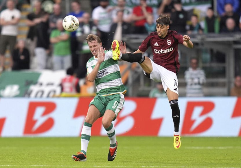 Fotbalisté Sparty jsou blízko 3. předkolu LM, proti Shamrocku hájí náskok 2:0