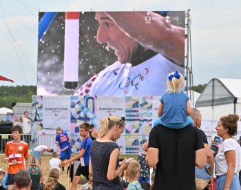 Kajakář Prskavec měl podporu i na Olympijském festivalu u jezera Most