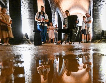 Brněnské vodojemy dnes rozezněli při Maratonu hudby tři akordeonisté