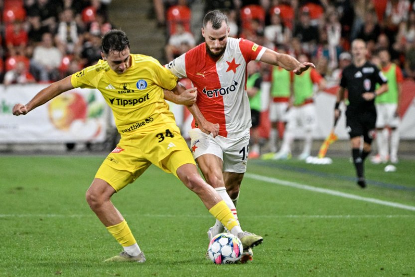 Slavia porazila Olomouc, poprvé v ligové sezoně se trefil Jurečka