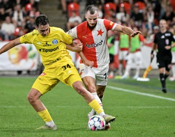 Slavia porazila Olomouc, poprvé v ligové sezoně se trefil Jurečka