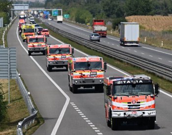 Hasiči a záchranáři vyjeli z Podivína do Atén na pomoc s lesními požáry