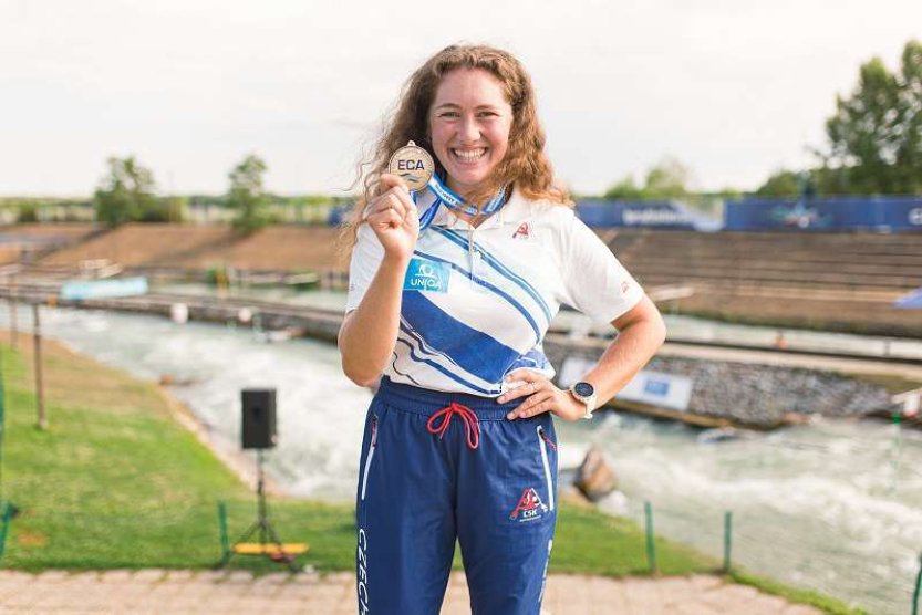 Kajakářka Nesnídalová získala na ME slalomářů stříbro v kategorii do 23 let