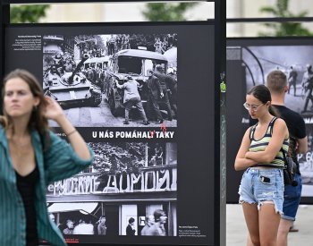 Výročí sovětské okupace si připomněli lidé na Výstavišti v Praze