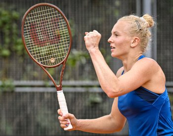 Siniaková v Clevelandu otočila zápas ze tří mečbolů a stavu 1:5 v třetím setu