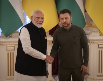 Indický premiér Módí v Kyjevě vyzval Zelenského k dialogu s Ruskem