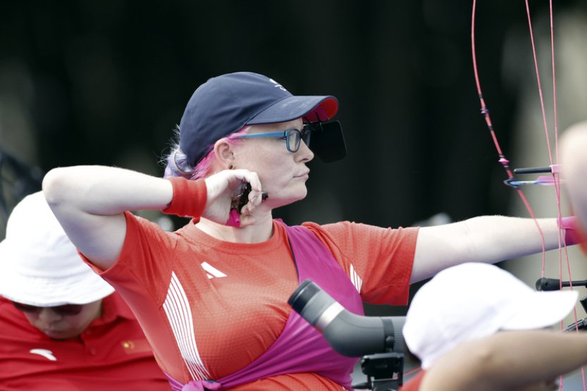 Lukostřelkyně Grinhamová získala v sedmém měsíci těhotenství paralympijský bronz