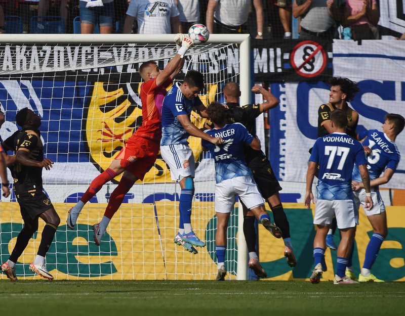 Fotbalisté Olomouce remizovali s Baníkem 2:2, Kliment a Šín dali dvě branky