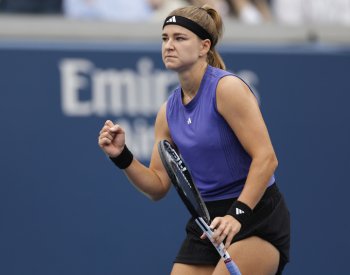 Je to zase stará dobrá Kája, řekl o Muchové před osmifinále US Open trenér Miške