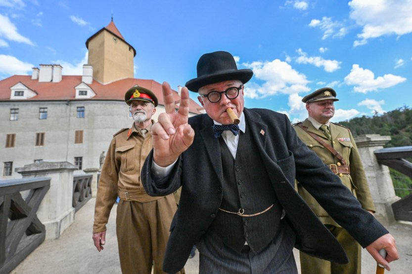 Na Winston Churchill Day dorazily na hrad Veveří stovky lidí