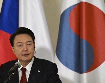 Jihokorejský prezident pokračuje v návštěvě ČR, bude jednat s Fialou