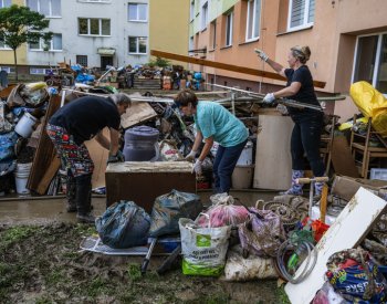 Opava, včetně zaplavených oblastí, má znovu elektřinu