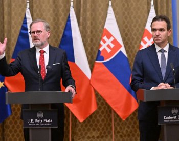 ČR a Slovensko jsou zajedno v podpoře Ukrajiny, řekl Fiala po jednání s Ódorem