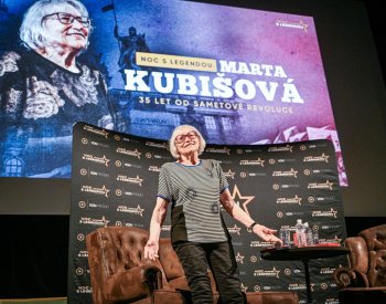Kubišová vystoupila v pražské Lucerně, kde vyprávěla svůj příběh
