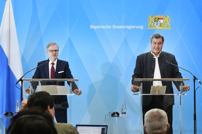 Fiala s bavorským premiérem Söderem budou v Praze jednat hlavně o energetice