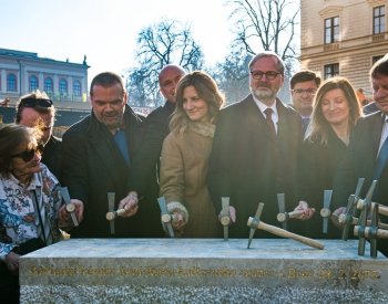 V Brně začala stavba koncertního sálu, Fiala město ocenil za velké projekty