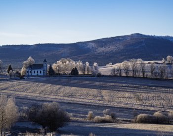 Na Šumavě klesly teploty k minus 10°C, u Kvildy bylo minus 8,7