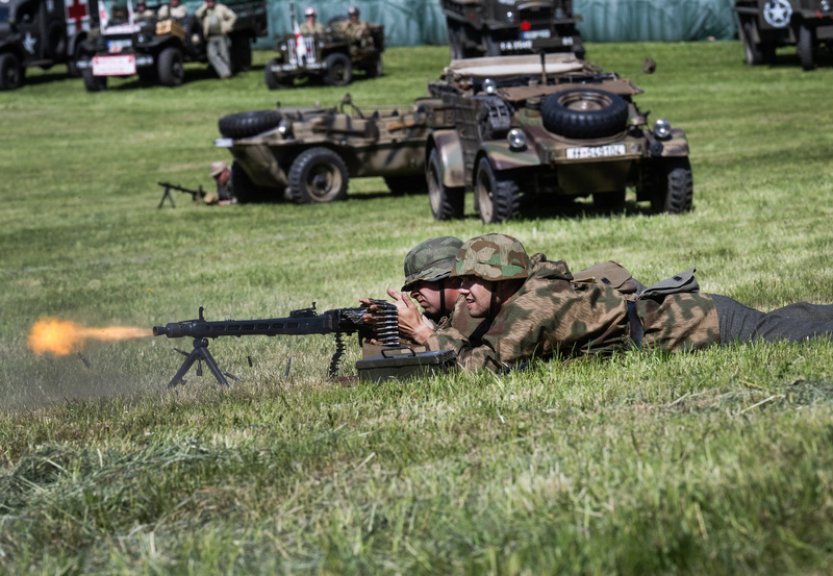 Ukázka bitvy u Slivice připomněla konec války v Evropě
