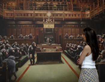 Výstava Banksyho v Glasgowě přilákala za deset týdnů 180.000 lidí