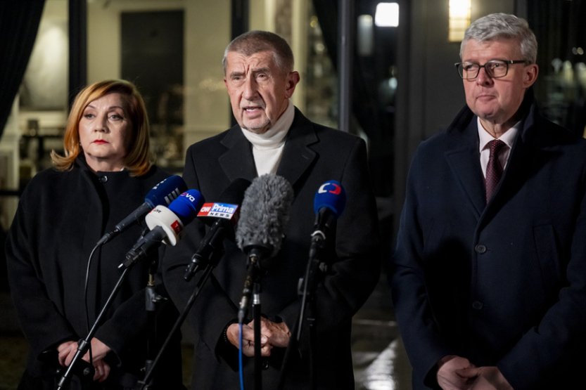 Vyjádření po jednání koaliční rady ANO, SPD a Motoristů - video