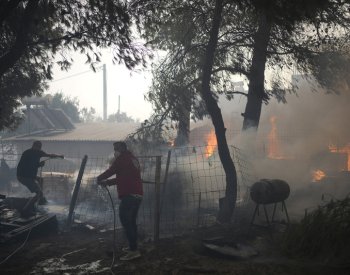 Požár na severovýchodě Řecka není ani po 11 dnech pod kontrolou