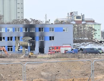 Policie ukončila ohledání požářiště pardubické firmy LPP Holding