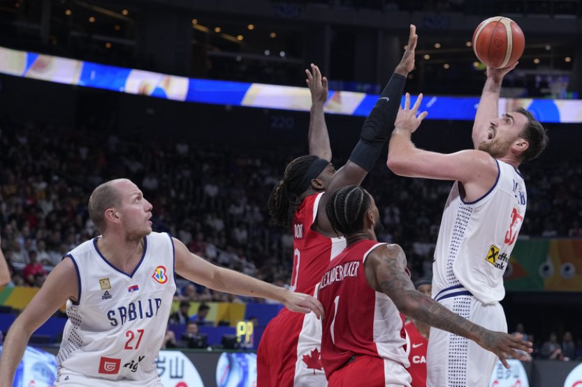 Srbští basketbalisté jsou ve finále mistrovství světa, Kanadu porazili 95:86