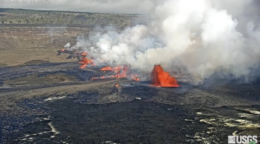 Havajská sopka Kilauea potřetí v tomto roce předvedla erupci