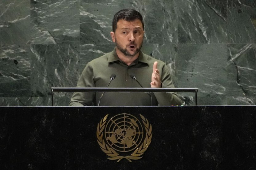 Rusko používá potraviny a jejich nedostatek jako zbraň, řekl Zelenskyj OSN