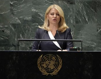 Čaputová projev v OSN věnovala kritice ruské agrese a ochraně klimatu