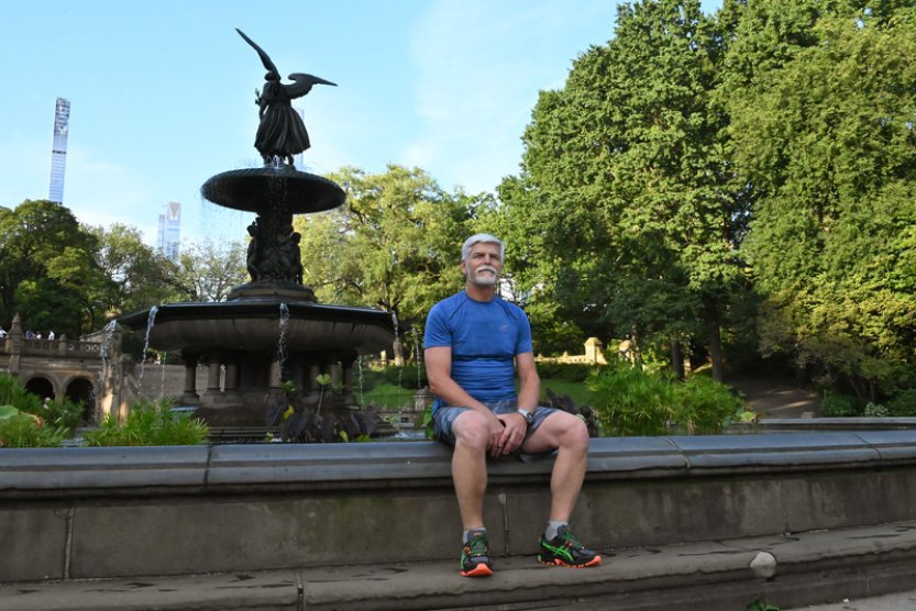 Pavel si pobyt v New Yorku zpestřil ranním během v Central Parku