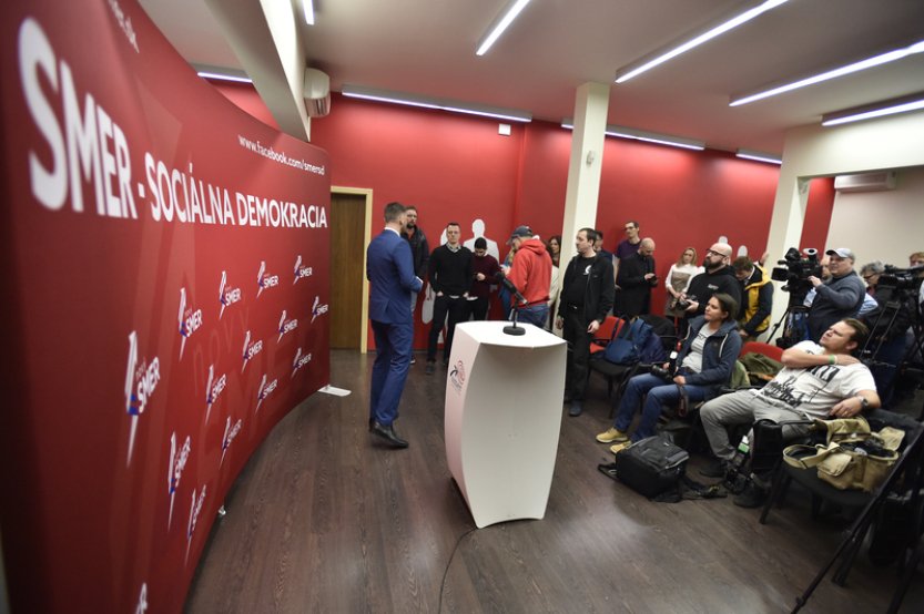 Strana Směr-SD před slovenskými volbami podle nového modelu vede jen těsně