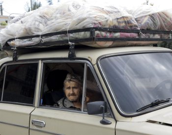 Do Arménie uprchla téměř polovina obyvatel Náhorního Karabachu, uvádí Jerevan