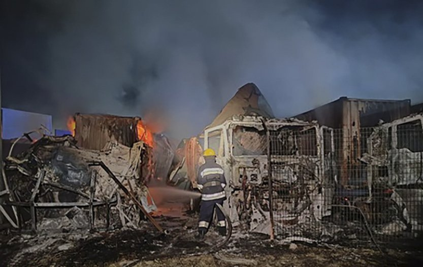 Rusko podniklo další vzdušný úder na Ukrajinu, ta hlásí zničení 34 ze 44 dronů