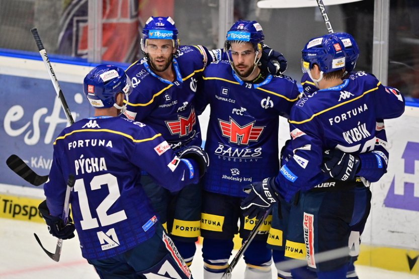 Hokejisté Českých Budějovic zvítězili na ledě Mladé Boleslavi 5:2
